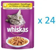 Mokra karma dla kotów - Whiskas Saszetka kurczak w galaretce 100g x24 - miniaturka - grafika 1
