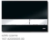 Przyciski spłukujące - Werit Jomo Exclusive 2.2 Szkło Czarne Przycisk Ramka Chrom Połysk Przycisk GA - miniaturka - grafika 1