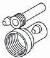 Akcesoria do armatury i ceramiki - Tece komplet prostek przyłączeniowych do ceramiki wraz z podkładkami i element - miniaturka - grafika 1