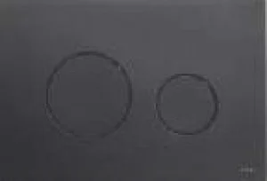 TECE Loop - przycisk spłukujący WC ze szkła - szkło czarne, przyciski czarne 9.2 - Przyciski spłukujące - miniaturka - grafika 2