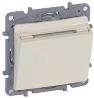 Wyłączniki światła i elektryczne - Legrand Niloe Łącznik hotelowy kremowy 664893 - miniaturka - grafika 1