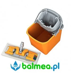 Splast Zestaw do sprzątania podłóg, wiadro z wyciskarką, mop z mikrofazy 40cm, stelaż do mopa KLIK 40cm, z tworzywa sztucznego PIKO Splast TSP-0001 TSP-0001 - Wózki serwisowe - miniaturka - grafika 2