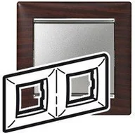 Klawisze i ramki - Legrand Valena - Ramka 2-krotna pozioma wenge/srebro 770372 - miniaturka - grafika 1