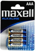 Baterie i akcesoria - Maxell 4 x bateria alkaliczna Alkaline LR03/AAA - miniaturka - grafika 1