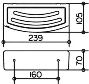 Keuco Elegance Koszyk na gąbkę, chrom/antracyt 11658010001 - Koszyki łazienkowe - miniaturka - grafika 2
