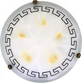Lampy ścienne - Rabalux Kinkiet PLAFON antyczna Oprawa sufitowa LAMPA ścienna ETRUSCO 7649 IP20 biały Pomarańczowy - miniaturka - grafika 1