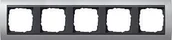 Klawisze i ramki - Gira EVENT ALUMINIUM/ANTRACYT Ramka X5 [021506] - miniaturka - grafika 1