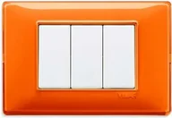 Klawisze i ramki - Vimar Ramka 3M pomarańcz połysk 14653.48 - miniaturka - grafika 1
