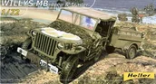 Kolekcjonerskie modele pojazdów - Heller Willys MB Jeep & Supply Trailer H79997 - miniaturka - grafika 1