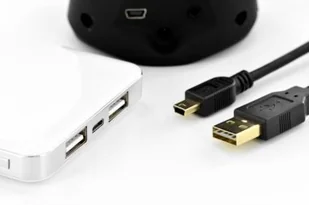 Assmann Kabel USB połączeniowy USB 2.0 HighSpeed dwustronny USB A/miniUSB B męskie - męskie (AK-300123-018-S) - Kable USB - miniaturka - grafika 2