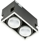 Oprawy, klosze i abażury - Italux Oprawa do wbudowania VERTICO DOUBLE GL7108-2/2X18W 4000K WH+BL - miniaturka - grafika 1