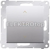 Wyłączniki światła i elektryczne - Kontakt Simon DZW1K.01/43 Łącznik żaluzjowy trójpozycyjny 1-0-2 (moduł); srebrny - miniaturka - grafika 1