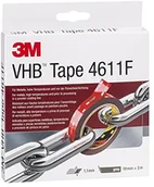 Taśmy klejące - 3M VHB 4611F mocna, dwustronna taśma klejąca, 19 mm x 3 m, szara, 4611193 4611193 - miniaturka - grafika 1