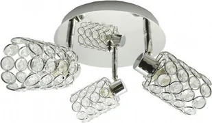 Candellux YORK Plafon 3X40W G9 Chrom KRYSZTAŁKI PRZEŹROCZYSTE 98-00125 - Lampy sufitowe - miniaturka - grafika 2