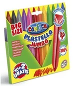 Kredki, ołówki, pastele i pisaki - Carioca Kredki 12 kolorów Plastello Jumbo KW TRADE - miniaturka - grafika 1