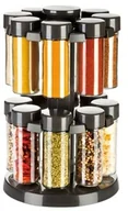 Pojemniki na przyprawy - Tescoma Przyprawniki na obrotowym stojaku SEASON 16 szt. czarne (657068) - miniaturka - grafika 1