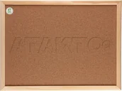 Tablice i flipcharty - 2x3 Tablica korkowa 60x80 drewno TC86 DC1049 - miniaturka - grafika 1