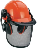 Kaski narciarskie - Einhell Kask leśny BG-SH 1 Einhell 4500480 Regulowany pomarańczowy czarny - miniaturka - grafika 1