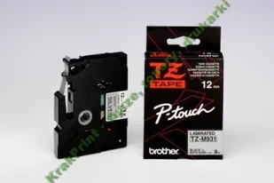 Brother TZ-M931 12mm matowa taśma metaliczna, czarny nadruk/srebrne tło - Taśmy do drukarek barwiące - miniaturka - grafika 3