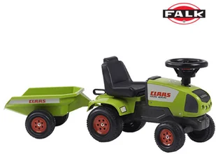 Falk Axos 310 Zielony traktor z przyczepką - Jeździki dla dzieci - miniaturka - grafika 2