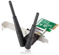 Pozostałe akcesoria sieciowe - Edimax Technology Wireless 802.11b/g/n 300Mbps PCIe , low profile bracket (EW-7612PIN V2) - miniaturka - grafika 1