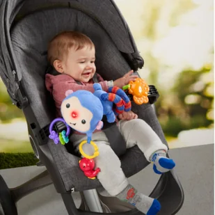 Fisher Price Rainforest zawieszka do wózka małpka DFP84 - Zawieszki dla dzieci i niemowląt - miniaturka - grafika 9