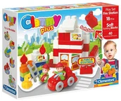 Klocki - Clementoni MIĘKKIE KLOCKI CLEMMY PLUS STRAŻ POŻARNA CLE14881 - miniaturka - grafika 1