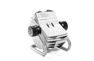 Durable Kartoteka obrotowa Telindex z kartami A-Z srebrna 2482-23 - Wizytowniki - miniaturka - grafika 2