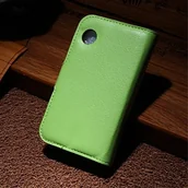 Etui i futerały do telefonów - Wiko LD Case A000202 Bezug Leder-Look, mit Kartenschlitzen für Ozzy, grün - miniaturka - grafika 1