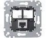 Gniazdka elektryczne - Schneider MERTEN MECHANIZM GNIAZDA KOMPUTEROWEGO RJ45 KAT.5E UTP MERTEN MTN4575-0001 - miniaturka - grafika 1