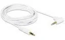 Kable - Delock Kabel Jack 3.5mm kątowy0.5 m Biały 84736 - miniaturka - grafika 1