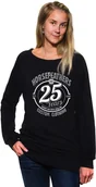 Bluzy damskie - Horsefeathers bluza damska 25HF WOMENS CREW SWEATSHIRT (black) - miniaturka - grafika 1