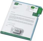 Grzbiety do bindownic - Durable Obwoluta z kieszenią na kasetę do dyktafonu niebieska - miniaturka - grafika 1