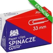 Spinacze i klipsy do papieru - KW Trade Spinacze orkągłe Grand okrągłe 33mm KW235 - miniaturka - grafika 1