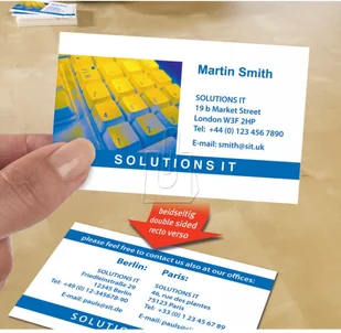 Avery Zweckform Wizytówki Quick&Clean 85x54mm 250 szt. 220 g satynowane śnieżnobiałe Zweckform PROMOCJA! AVE-C32016-25 - Etykiety do drukarek - miniaturka - grafika 5