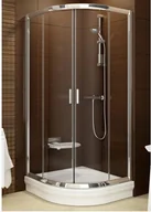 Kabiny prysznicowe - Ravak Blix BLCP4-80 80x80 profil satyna szkło grape 3B240U00ZG - miniaturka - grafika 1