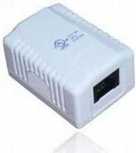 Gniazdka elektryczne - Digitus gniazdo natynkowe kat. 5e 1xRJ45 UTP kompletne - miniaturka - grafika 1