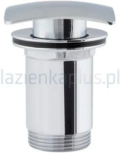 OMNIRES Korek klik-klak umywalkowy kwadratowy wypukły Gwint: 1 1/4" CHROM F706CR - Korki do umywalek - miniaturka - grafika 5