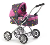 Wózki dla lalek - Bayer Chic Wózek dla lalek SMARTY różowy - miniaturka - grafika 1