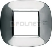 Klawisze i ramki - Bticino Ramka owalna metalizowana 2 moduły - Btcino Axolute HB4802HD - miniaturka - grafika 1