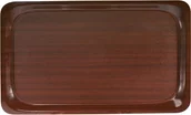 Akcesoria gastronomiczne - Hendi Taca antypoślizgowa drewniana owalna, mahoń - 230 x 160 mm 507964 - miniaturka - grafika 1