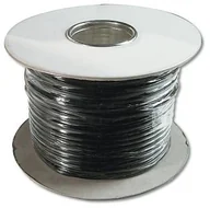 Kable - Assmann ASSMANN AK-460700  100-S pasek płaski kabel instalacyjny telefoniczny, czarny AK-460702-100-S - miniaturka - grafika 1