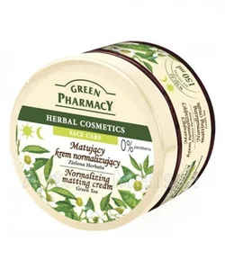 Green Pharmacy Herbal Cosmetics Face Care Matujący Krem normalizujący Zielona He - Kremy do twarzy - miniaturka - grafika 2