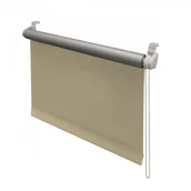 Rolety - Roleta Mini Zaciemniająca ALU 57x150 cm Beżowa - miniaturka - grafika 1