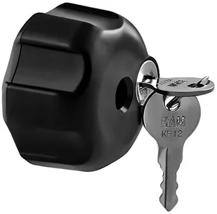 RAM Mount Gałka zabezpieczająca zamykana kluczykiem, dedykowana do ramion rozmia - Kamery cyfrowe - akcesoria - miniaturka - grafika 2