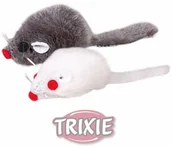 Zabawki dla kotów - Trixie Myszki Szara I Biała Z Kocimiętką Grzechoczące 5Cm Opakowanie 2Szt. - miniaturka - grafika 1