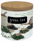 Pojemniki kuchenne - Nuova Cer R2S Pojemnik z porcelany z przykrywką bambusową i kredą 751 CUIS - miniaturka - grafika 1