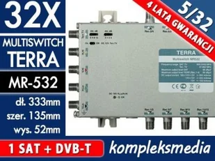 Terra MULTISWITCH MR-532 5-WE/32-WY - Rozgałęźniki i multiswitche do TV-SAT - miniaturka - grafika 2