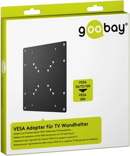 Goobay 63267 VESA Adapter do TV uchwyt ścienny czarny 63267 - Adaptery i przejściówki - miniaturka - grafika 2