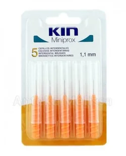 Laboratories Kin Miniprox 1,1 mm szczoteczka do przestrzeni międzyzębowych 5 sztuk 9077985 - Szczoteczki międzyzębowe - miniaturka - grafika 2